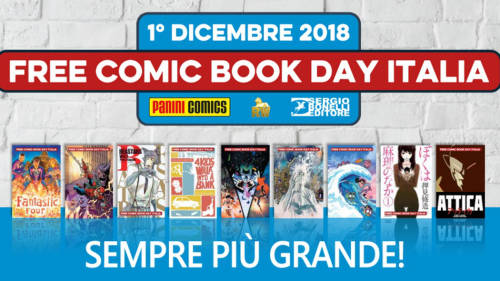 Copertina articolo: Free Comic Book Day Italia 2018